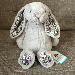 Jellycat Blossom Silver Bunny Rabbit ‘Bloom’ Small